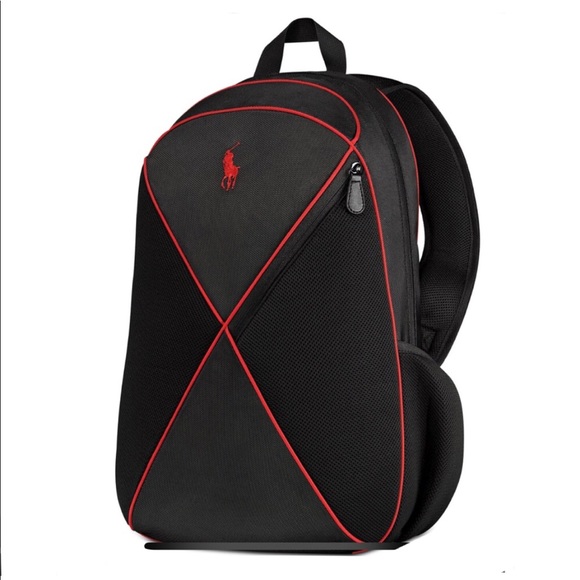 black polo backpack